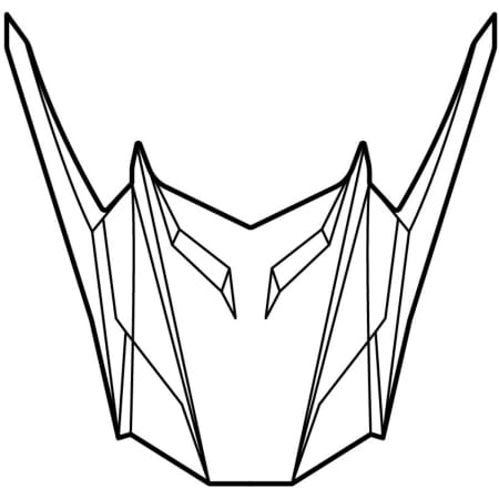 Casquette De Casque Cross Alpinestars S-M5 Speed Bleu Foncé Blanc Brillant