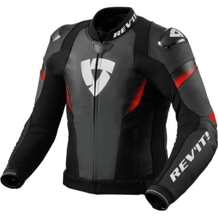 Blouson Rev'It Control Noir Neon Rouge