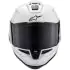 Casque Alpinestars Supertech R10 Solid Blanc Brillant Noir Mat