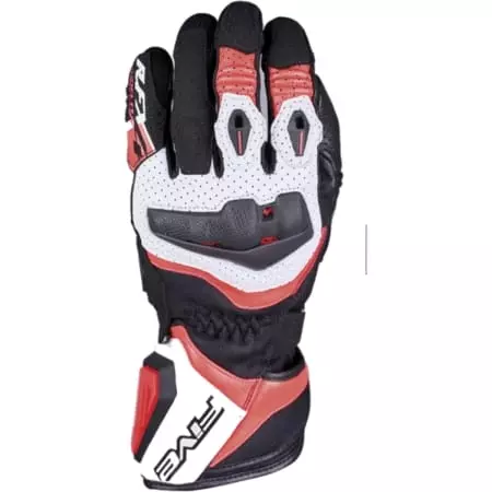 Gants Five RFX4 Evo Airflow Blanc Rouge Fluo