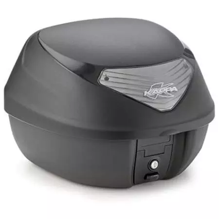 Top Case Kappa K29 29L Noir Gaufré Catadioptre Fumé