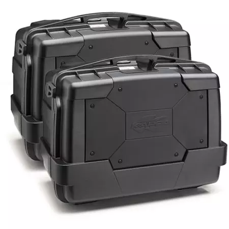 Paire De Valises Latérales Kappa KGR46 Garda 46L Noir Capot Noir