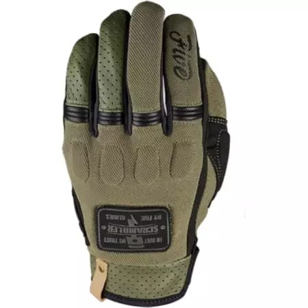 Gants Five Scrambler Kaki Noir