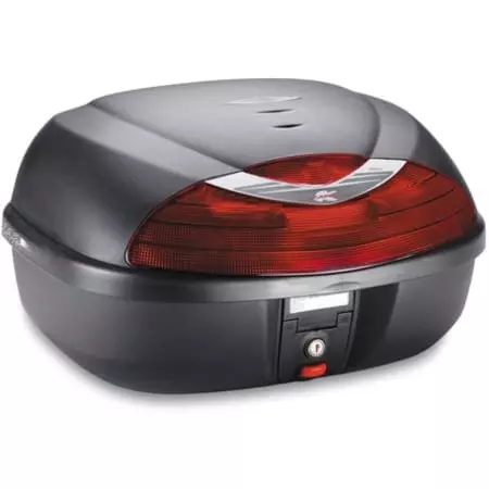 Top Case Kappa K42 42L Noir Gaufré Catadioptres Rouges