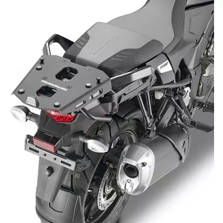 Support Top Case Kappa KRA3117 En Aluminium Noir Pour Suzuki V-Strom 1050 /XT