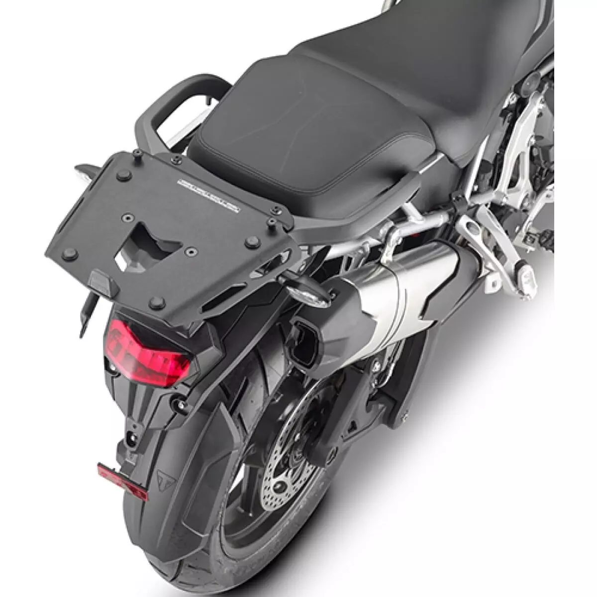 Support Top Case Kappa KRA6422 En Aluminium Noir Pour Triumph Tiger 1200