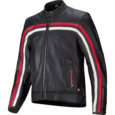 Blouson Alpinestars Dyno Noir Rouge Ruby Ecru