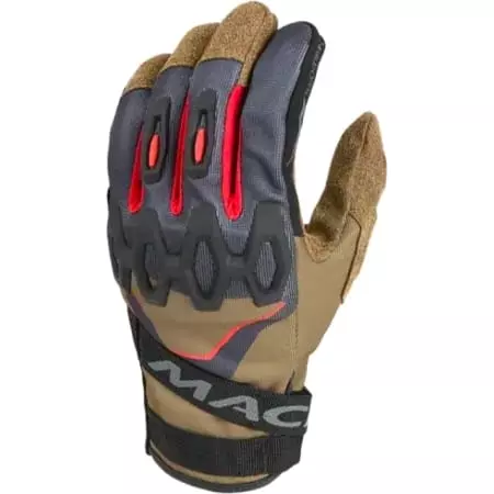 Gants Macna Zairon Taupe Noir Rouge