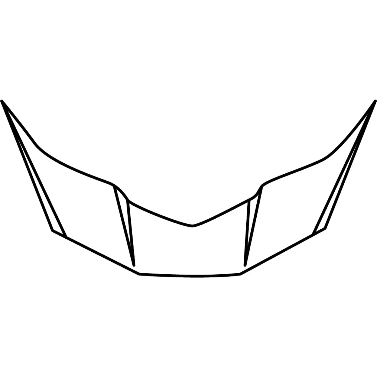 Ventilation Arrière Supérieure Centrale Arai Center Top Duct MX-V Frost Noir