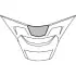 Ventilation Bouche Arai Diamond Blanc