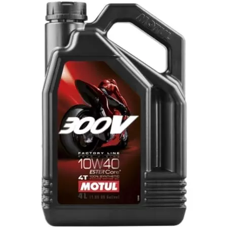 Huile Moteur Motul 300V Factory Line 4T 10W40 - 4 Litres