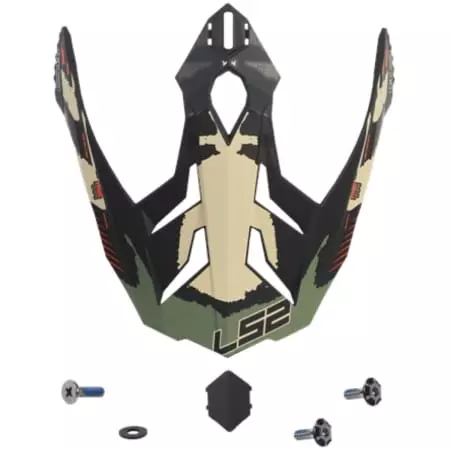 Casquette De Casque Cross LS2 MX701 Explorer Vert Militaire Mat