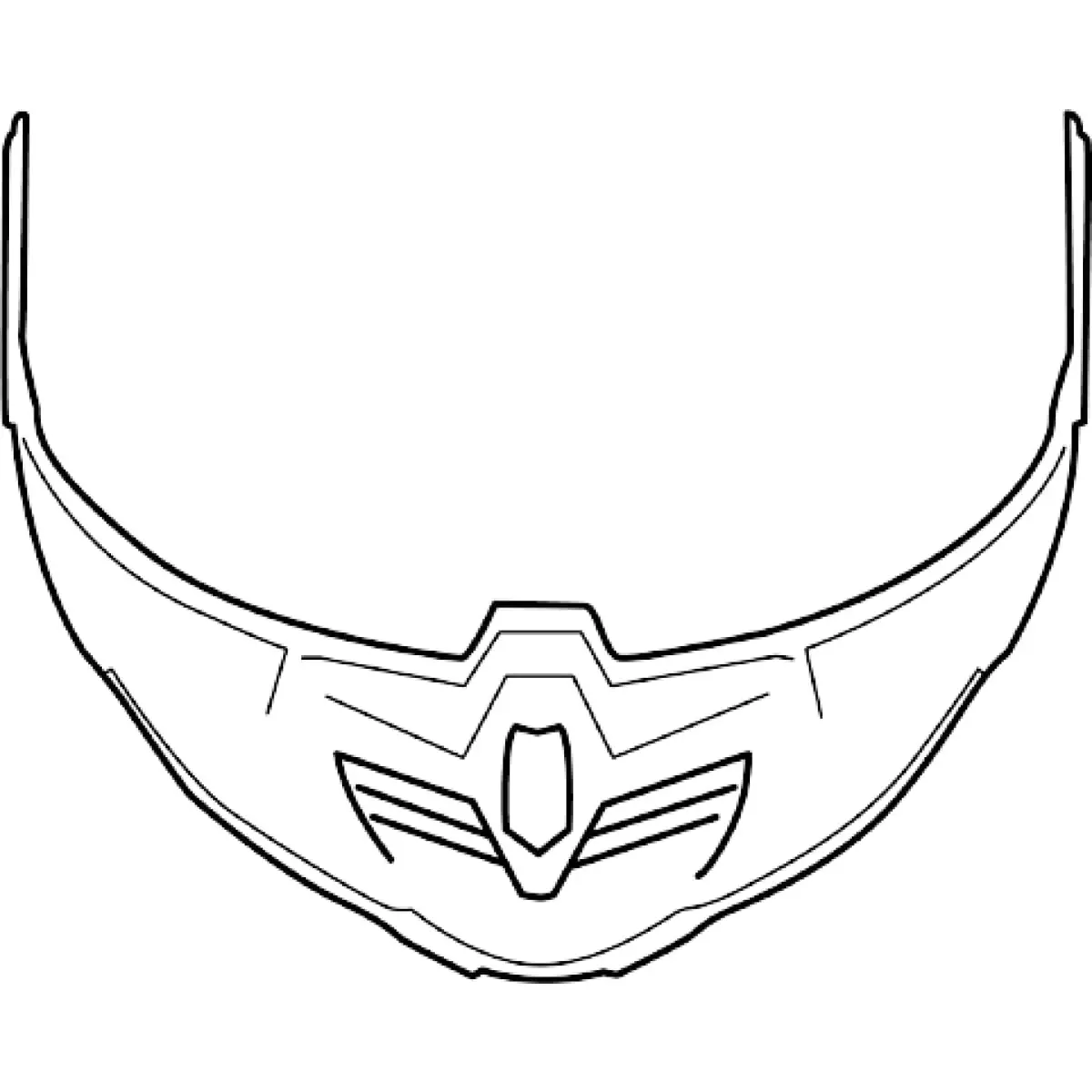 Mentonnière Arai Casque Intégral Bleu