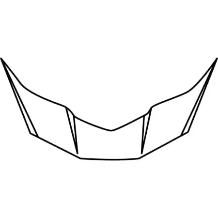 Ventilation Arrière ARAI QV / PRO Blanc Diamant