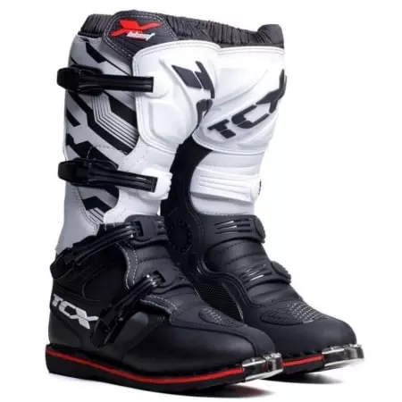 Bottes Cross TCX X-Blast Noir Blanc Rouge - Equipement Cross TCX