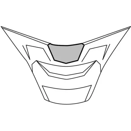 Ventilation Mentonnière HJC FG-17 blanc