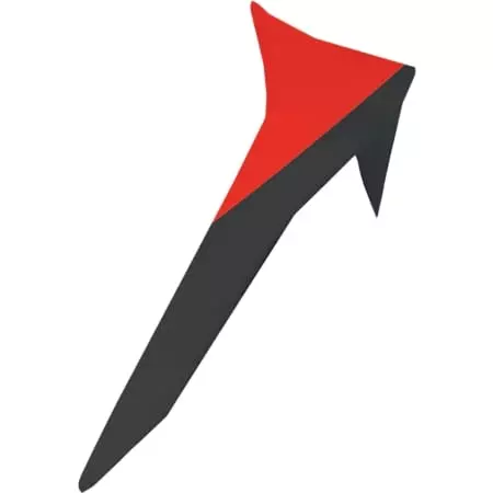 Spoiler Alpinestars Supertech R10 Standard Noir Carbon Rouge Brillant Blanc