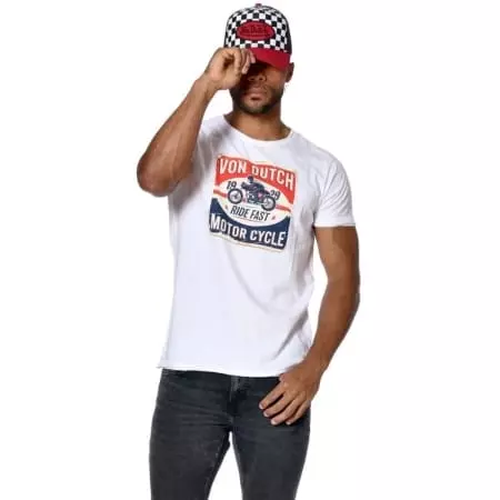 T-Shirt Von Dutch Drive W Blanc