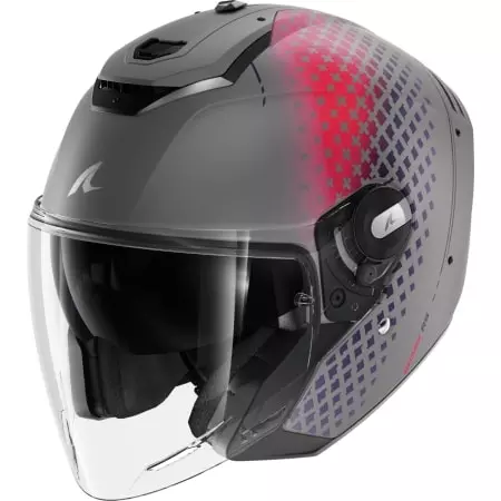 Casque Shark RS Jet Stride Argenté Violet Mat