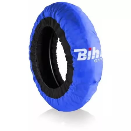 Couvertures Chauffantes Bleue Pour Pneu Avant 120 Et Pneu Arrière 180-200 Bihr Home Track Evo2 Autorégulée