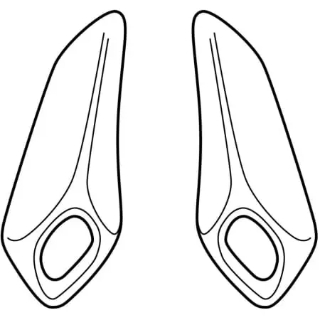 Ventilation Latérale Arai SD-5 Aluminium Argent