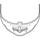 Mentonnière HJC IS-Multi Anthracite Argent