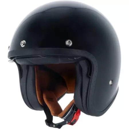 Casque Helstons Naked Noir Brillant - Casque Jet HELSTONS