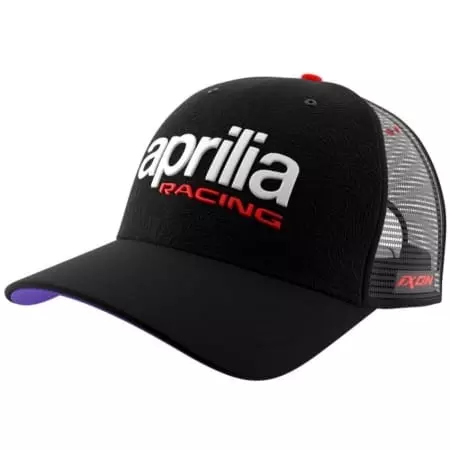Casquette Ixon CAP2 Aprilia 24 Noir Rouge Fluo