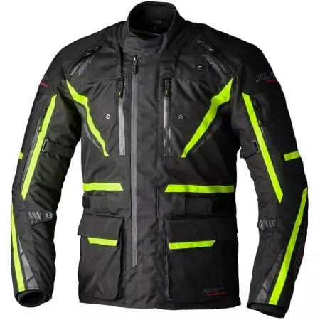 Veste RST Pro Series Paragon 7 Noir Jaune Fluo - Blouson Moto RST