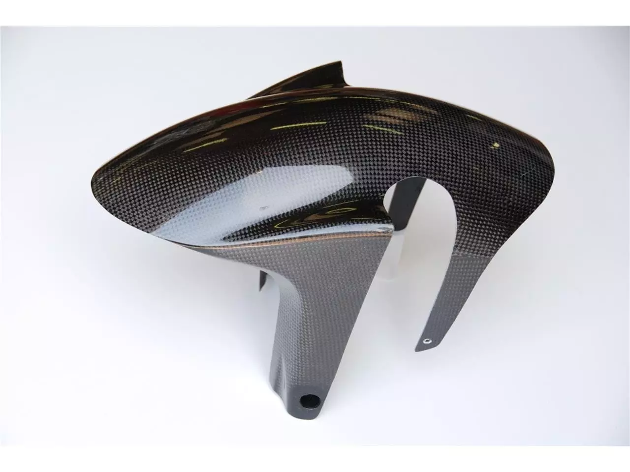 Garbe-boue avant LIGHTECH carbone brillant Aprilia Rsv4