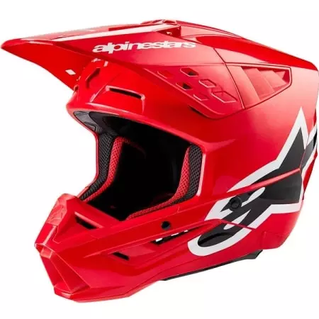 Casque Cross Alpinestars SM5 Corp Rouge Brillant