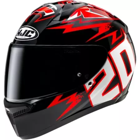 Casque HJC C10 MC1 Diablo Fabio Quartararo MASK Rouge Noir - Casque Intégral HJC