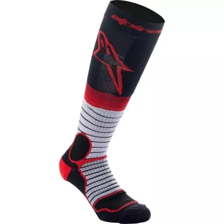 Chaussettes Cross Alpinestars MX Pro Noir Gris Rouge