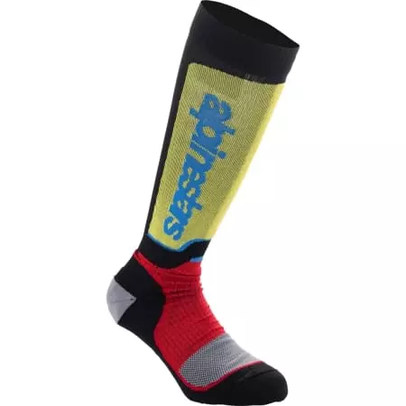 Chaussettes Cross Alpinestars Enfant Mx Plus Noir Rouge Bleu