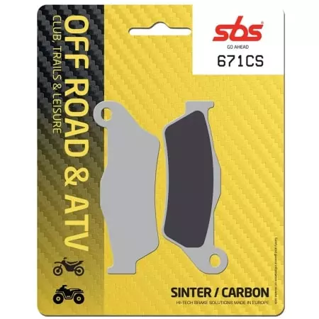 Plaquettes De Frein SBS - 671CS