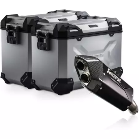 Valises Latérales SW-Motech Trax ADV 45/45L / Silencieux Akrapovic BMW R 1300 GS