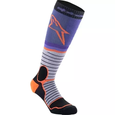 Chaussettes Cross Alpinestars MX Pro Noir Gris Violet