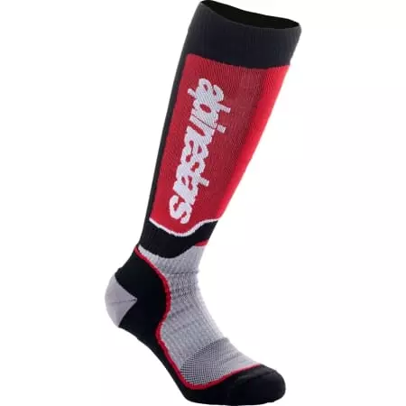 Chaussettes Enfant Cross Alpinestars MX Plus Noir Gris Rouge