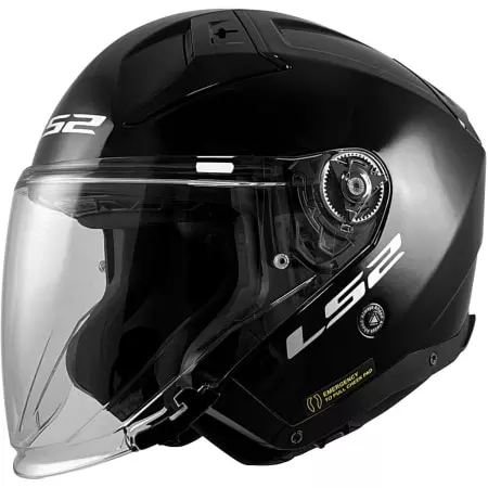 Casque LS2 OF603 Infinity II Noir Brillant - Casque Jet LS2