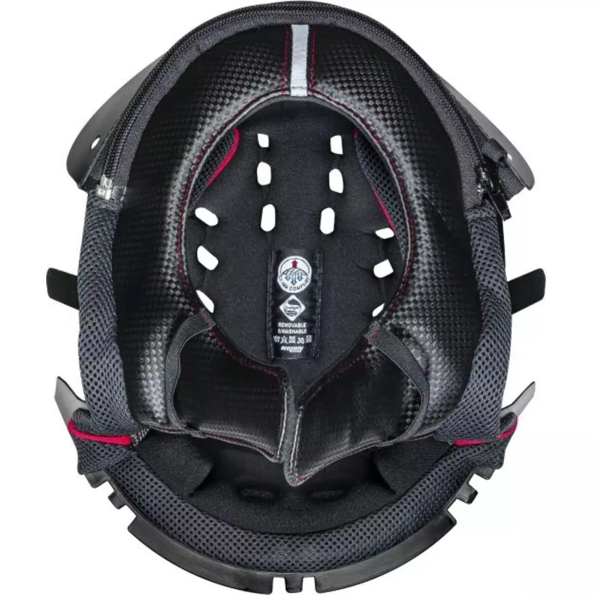 Coiffe Nolan SP Clima Comfort Zipper N33/EVO Noir Rouge