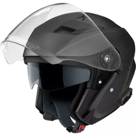 Casque Sena Intercom Intégré Outstar S Noir Mat - Casque Jet SENA