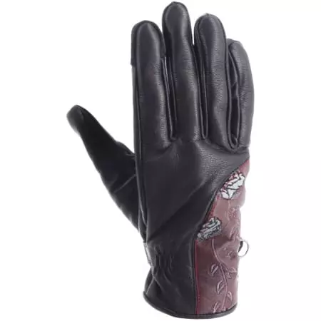 Gants Femme Helstons Flower Bordeaux