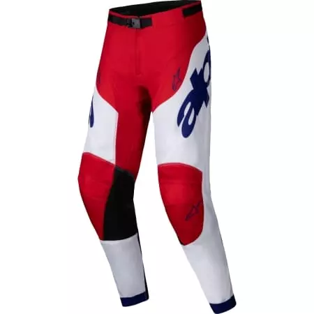 Pantalon Cross Alpinestars Racer Veil Rouge Brillant Blanc