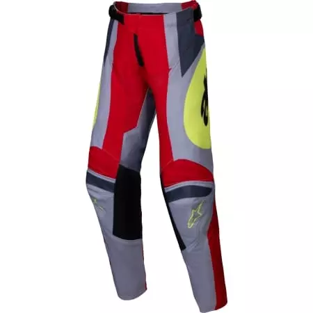 Pantalon Cross Enfant Alpinestars Racer Melt Rouge Brillant Gris
