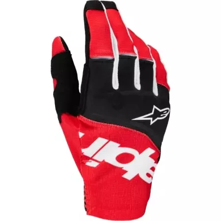 Gants Cross Alpinestars Techstar Noir Rouge Brillant