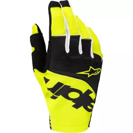 Gants Cross Alpinestars Techstar Noir Jaune Fluo