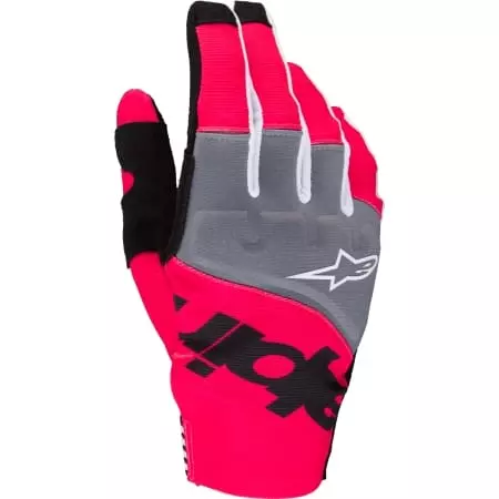 Gants Cross Alpinestars Techstar Noir Rose Fluo