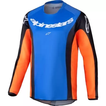 Maillot Cross Enfant Alpinestars Racer Melt Orange Bleu