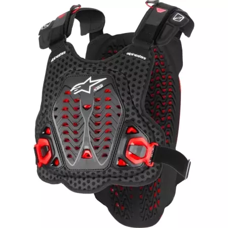 Plastron Alpinestars A-5 Plasma Chest Protector Noir Rouge Blanc