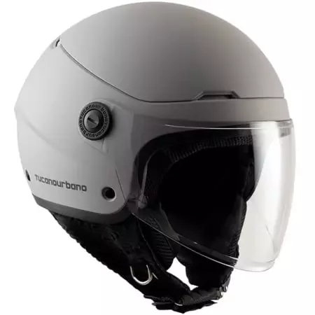 Casque Tucano Urbano El'Pop Gris Clair Mat - Casque Demi-Jet TUCANO URBANO